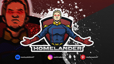 UNUSED HOMELANDER THE BOYZ GAMING LOGO FOR TWITCH/ESPORTS branding design esports logo fortnite logo freefire logo gaminglogo graphic design homelander illustration kick logo logo mascot mascot logo mascotlogo pubg logo sports logo theboys twitch logo ui vector