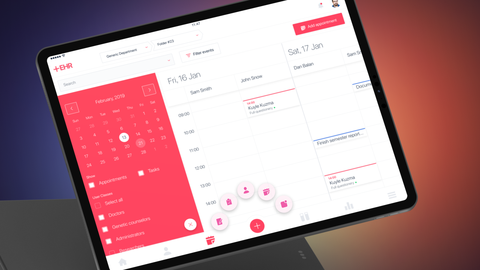 EHR - Electronic Health Record System dashboard ui design design graphic design illustration prototyping ui ui design ux design visual design visualization