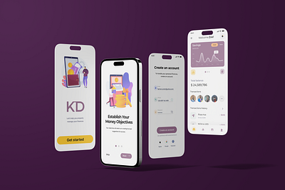 KD bank (coming soon) branding design illustration mob ui ui design user interface vector web design