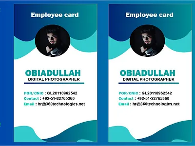 Employee card design (1) branding card graphic design illustration