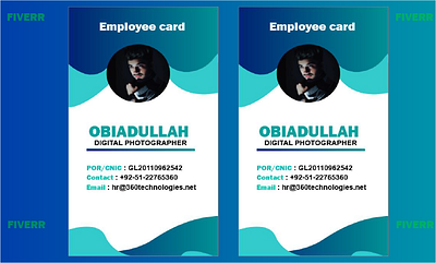 Employee card design (1) branding card graphic design illustration