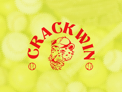 CRACKWIN "CRWN" badge baseball brand branding classic clothing design graphic design hand drawn illustration logo retro sport tshirt design vintage vintagedesign