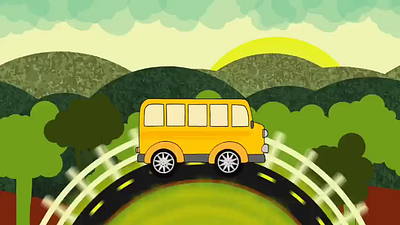 Driving in peace animation motion graphics