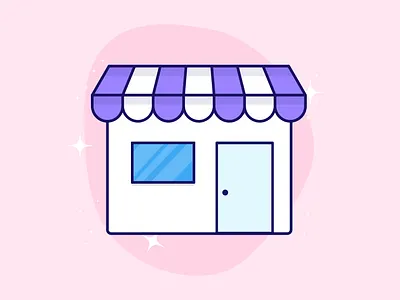Store illustration abode design e commerce illustration logo minimal shop store ui