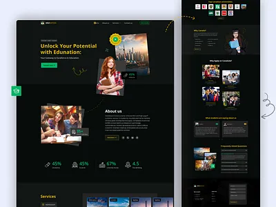 Education: Scholarship Landing Page canada education scholarship study visa