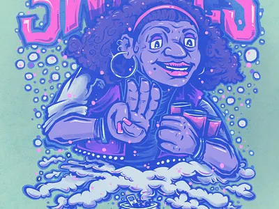 Three Wishes branding design drawing illustration