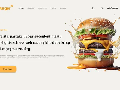 Food landingpage branding design ui ui ux design ux web