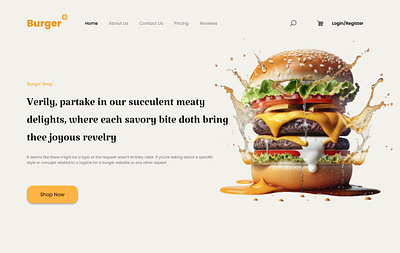 Food landingpage branding design ui ui ux design ux web