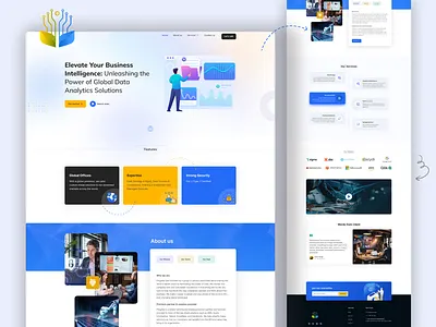 Digital Data Security ai data digital protection security startup ui ux