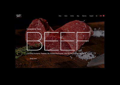 Mr Meat Master. E-commerce Website Design and Development. after effects animation branding butcher shop e commerce e store food gsap interaction design luxury meat motion restaurant shopify shopify plus uidesign uiux user experience user interface website