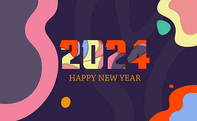 Happy new year 2024 2024 grapghic design happy new year new year