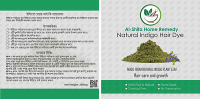 Indigo Powder packet sticker design branding client work design graphic design herbal illustration packet sticker sticker ui ux vector