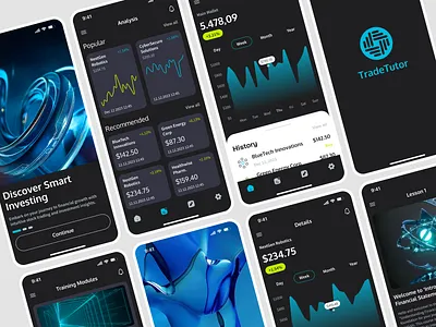 Trading app design concept analytics application bet bitcoin calculator crypto design finance grid information logo minimalism mobile mobile design onboarding tracker trade trading ui ux