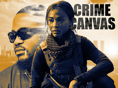 CRIME CANVAS graphic design movieposter netflixseries photomanipulation poster