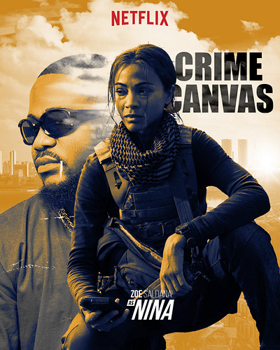 CRIME CANVAS graphic design movieposter netflixseries photomanipulation poster