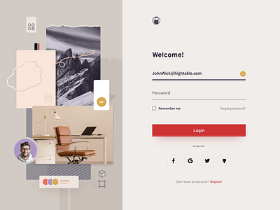 welcome auth authorization branding clean design login minimal simple ui voit xandovoit