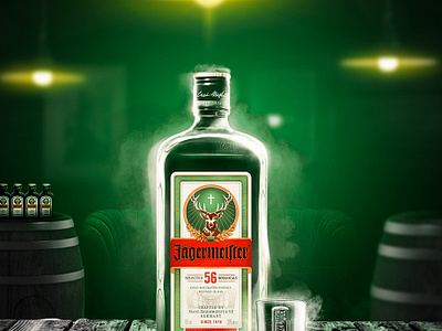 JAGERMEISTER graphic design jagermeister photomanipulation photoshop