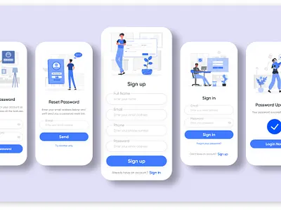 Sign Up/ Sign In Pages android app app app design ios app mobile app mobile app ui register page signin signup ui ui design ux ux research