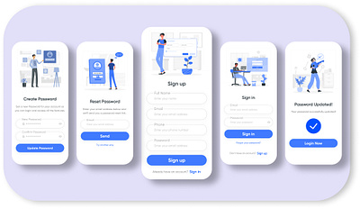 Sign Up/ Sign In Pages android app app app design ios app mobile app mobile app ui register page signin signup ui ui design ux ux research