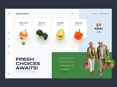 Vegetable Website banner branding food fresh fruits graphic design ui vegetable veggie website