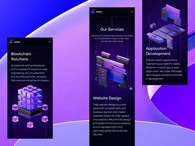 Flyaway Responsive Design 3d animation 3d design 3d elements 3d motion animation dark design design studio mobile motiongraphics purple responsive ui components ui element web design