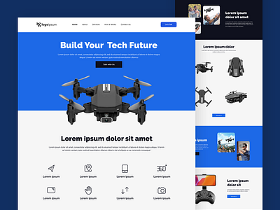 Drone Ecommerce Landing Page camera drone ecommerce camera drone landing page camera drone ui camera drone web design camera drone website drone ecommerce drone landing page drone ui drone web design drone website