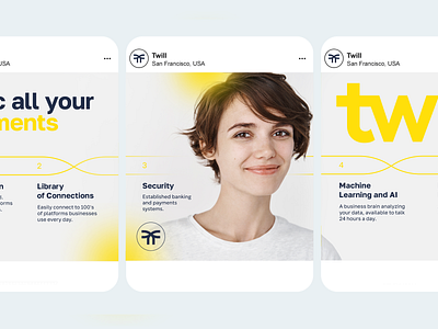 Twill | Visual Identity brand design branding design design studio graphic design instagram logo payments posts design social media visual identity