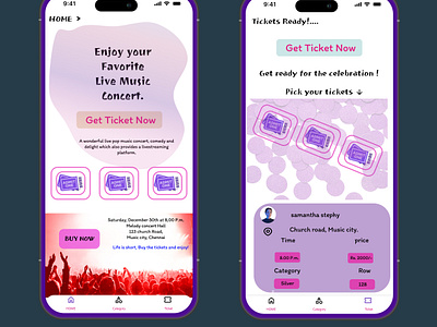 Event ticketing screen for musical concert 30dayschallenge challenges eventdesign eventmanagementscreen freedesign guvi guvichallenge guvidesign guvistudent guviuichallenge musicalconcertdesignui student ticketscreeningpage ticketscreeningui ui uichallenge uidesign uiux uiuxstudent ux