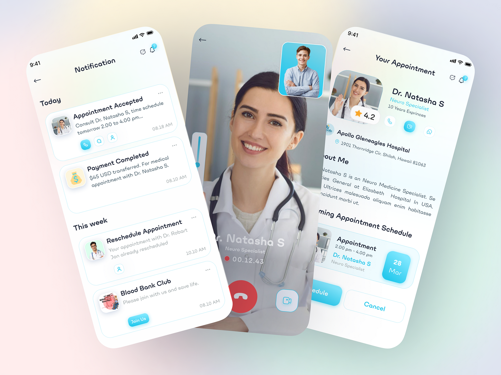 Online Doctor Appointment Mobile App UI/UX Design by Mithun 🔥 on Dribbble