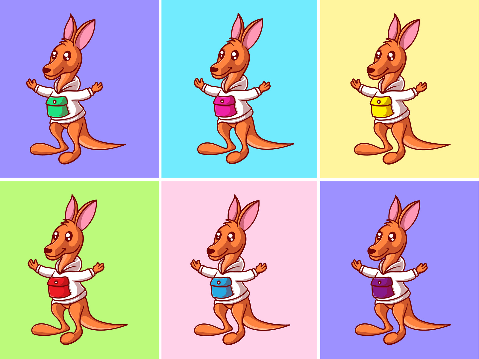 Cute Kangaroo Mascot by NOCTE STUDIO on Dribbble