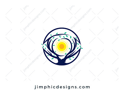 Tree Eye Logo branding design eye graphic design logo logo design nature sight tree vector vision