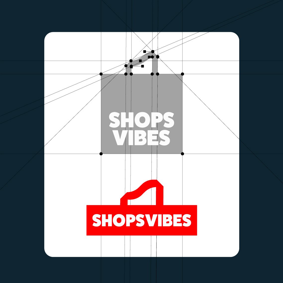Shopsvibes branding design dribbble logo typography