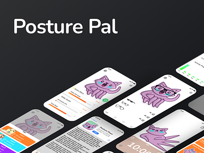 Posture Pal app gamification mhealth ui