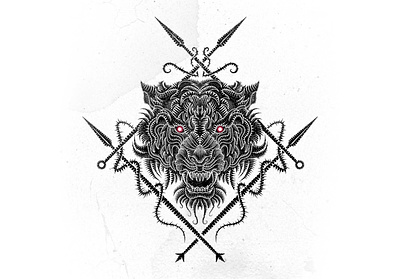 Tiger head animal dribbble emblem graphic head illustration russia symbol tiger vector