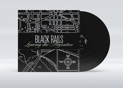 Black Rails EP Packaging design graphic design packaging typography