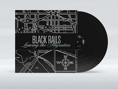 Black Rails EP Packaging design graphic design packaging typography