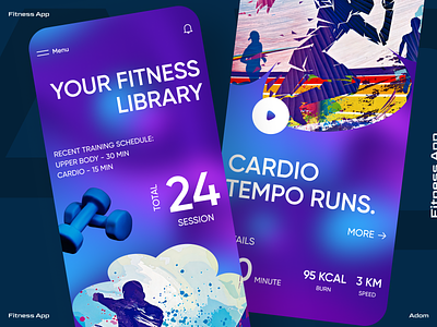Fitness App Design adom app app design app ui body diet fitness app fitness plan app gym app muscle building plan app ui ux workout app workout plan