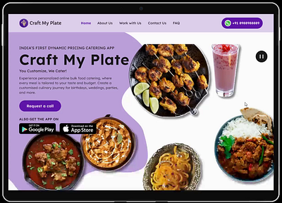 Craft My Plate Redesigned concept 3d animation branding food graphic design landing page logo motion graphics prototype recipe ui ui design uiux ux design web design