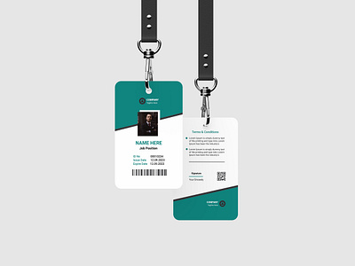 ID Card Template branding creative creativedesign design designer graphic graphic design id card illustration motion graphics