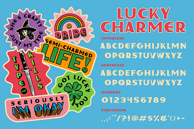 Lucky Charmer Display Font display font font lucky charmer sans serif font type typeface