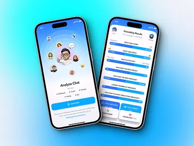 Chat Analyze App app design product design ui uidesign uiux ux