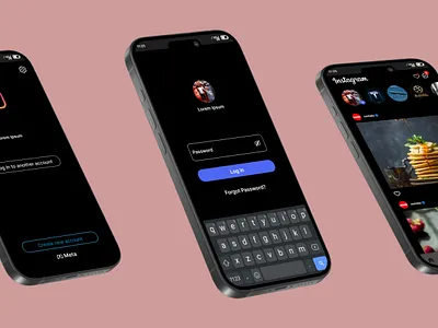 Dark mode UI Design branding logo ui