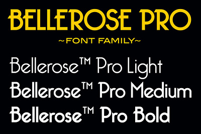 Bellerose Pro Font Family art deco art deco font bellerose pro font family decorative font decorative letters display font sans serif font sans serif typeface