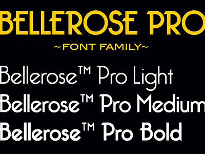 Bellerose Pro Font Family art deco art deco font bellerose pro font family decorative font decorative letters display font sans serif font sans serif typeface