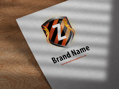 Fire Shield Logo Design Template business logo graphic design logo logo design