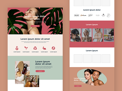 Beauty Products & Care Landing Page beauty boutique beauty care beauty care ui beauty ecommerce beauty landing page beauty shop beauty store beauty ui beauty web design beauty website