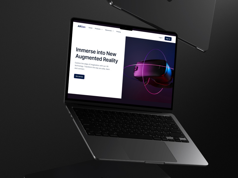 ARGen: Hero Section branding figma graphic design heropage herosection ui uiux webdesign websitedesign