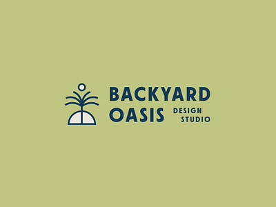 Backyard Oasis Design Studio branding logo design logo design concept logotype typography visual identity