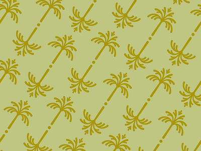 Palm Tree Pattern branding logo design visual identity