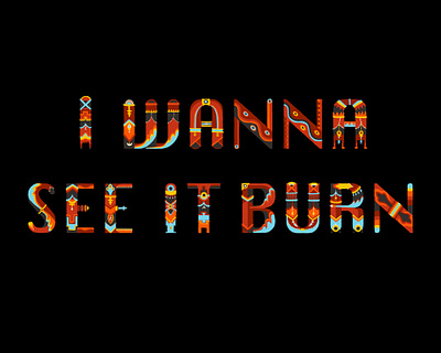 burn branding graphic design screenprint